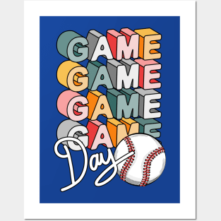 Game Day Baseball Art Posters and Art